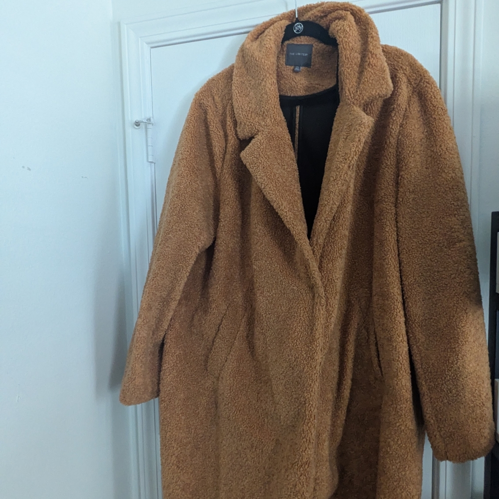 Women's Tan Teddy Coat